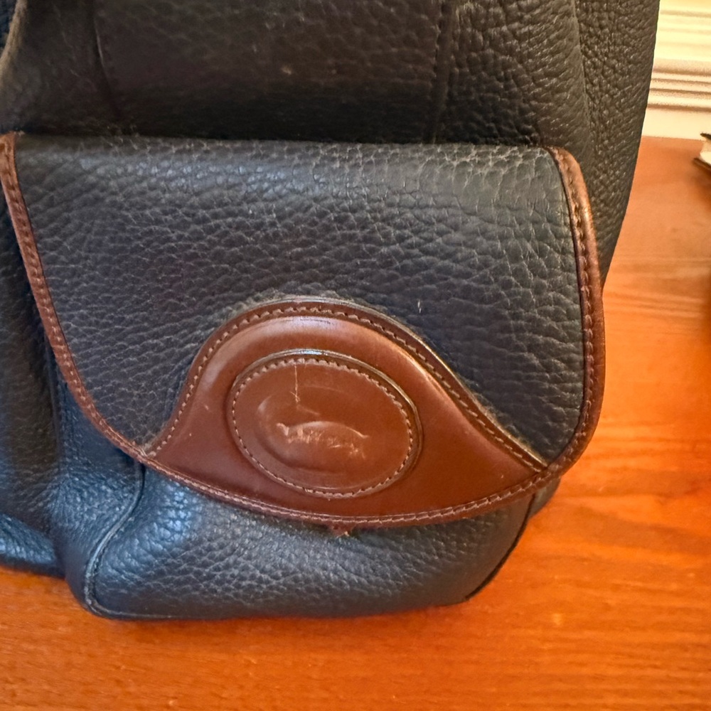Dooney & Bourke Black and Brown Backpack